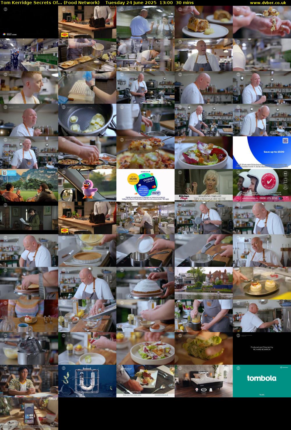 Tom Kerridge Secrets Of... (Food Network) Tuesday 24 June 2025 13:00 - 13:30