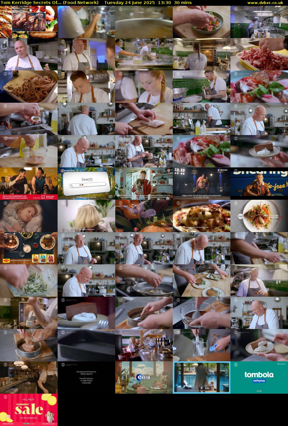 Tom Kerridge Secrets Of... (Food Network) Tuesday 24 June 2025 13:30 - 14:00