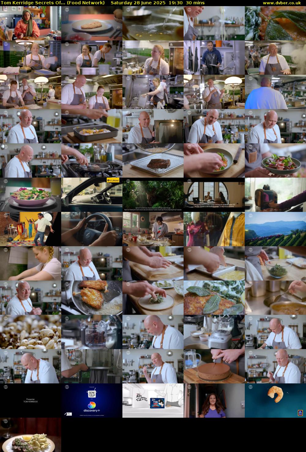 Tom Kerridge Secrets Of... (Food Network) Saturday 28 June 2025 19:30 - 20:00