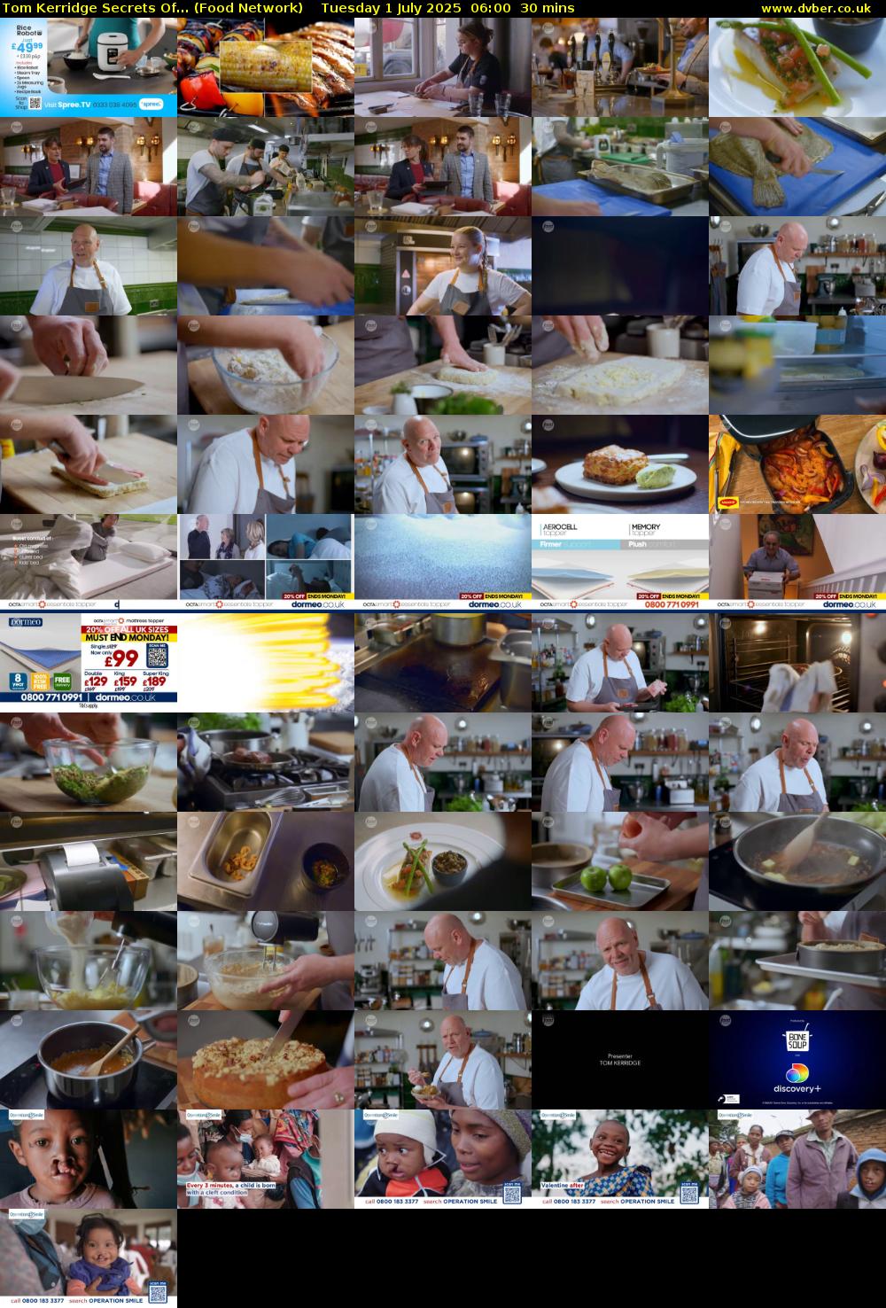 Tom Kerridge Secrets Of... (Food Network) Tuesday 1 July 2025 06:00 - 06:30