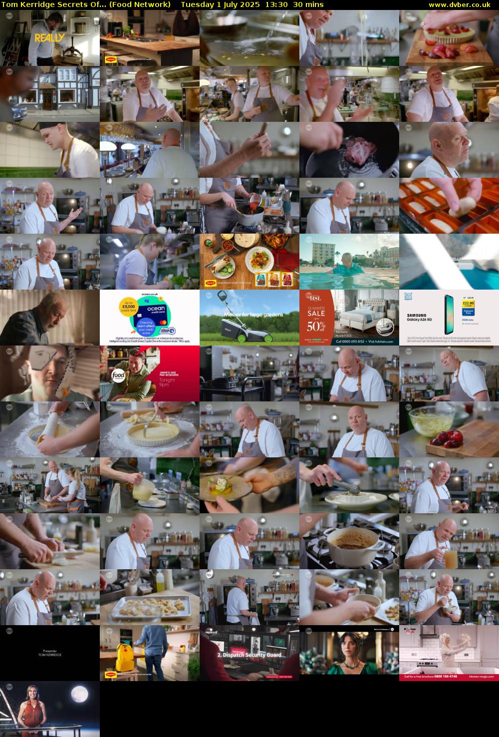 Tom Kerridge Secrets Of... (Food Network) Tuesday 1 July 2025 13:30 - 14:00