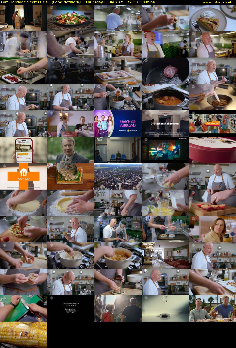 Tom Kerridge Secrets Of... (Food Network) Thursday 3 July 2025 22:30 - 23:00