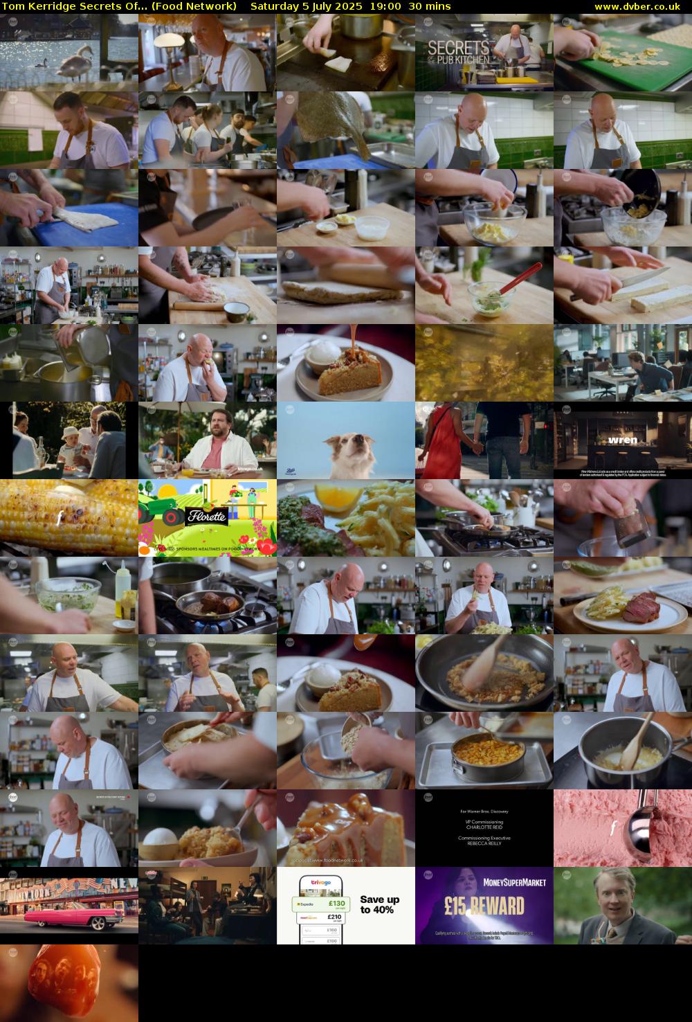 Tom Kerridge Secrets Of... (Food Network) Saturday 5 July 2025 19:00 - 19:30