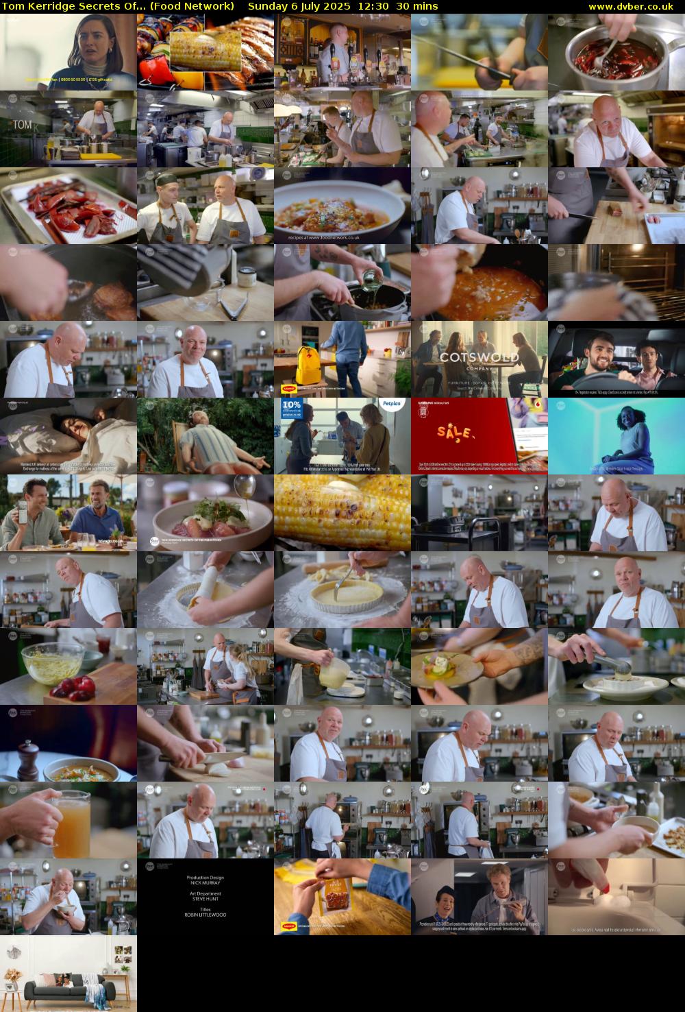 Tom Kerridge Secrets Of... (Food Network) Sunday 6 July 2025 12:30 - 13:00