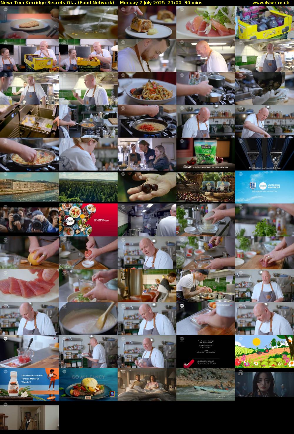 Tom Kerridge Secrets Of... (Food Network) Monday 7 July 2025 21:00 - 21:30