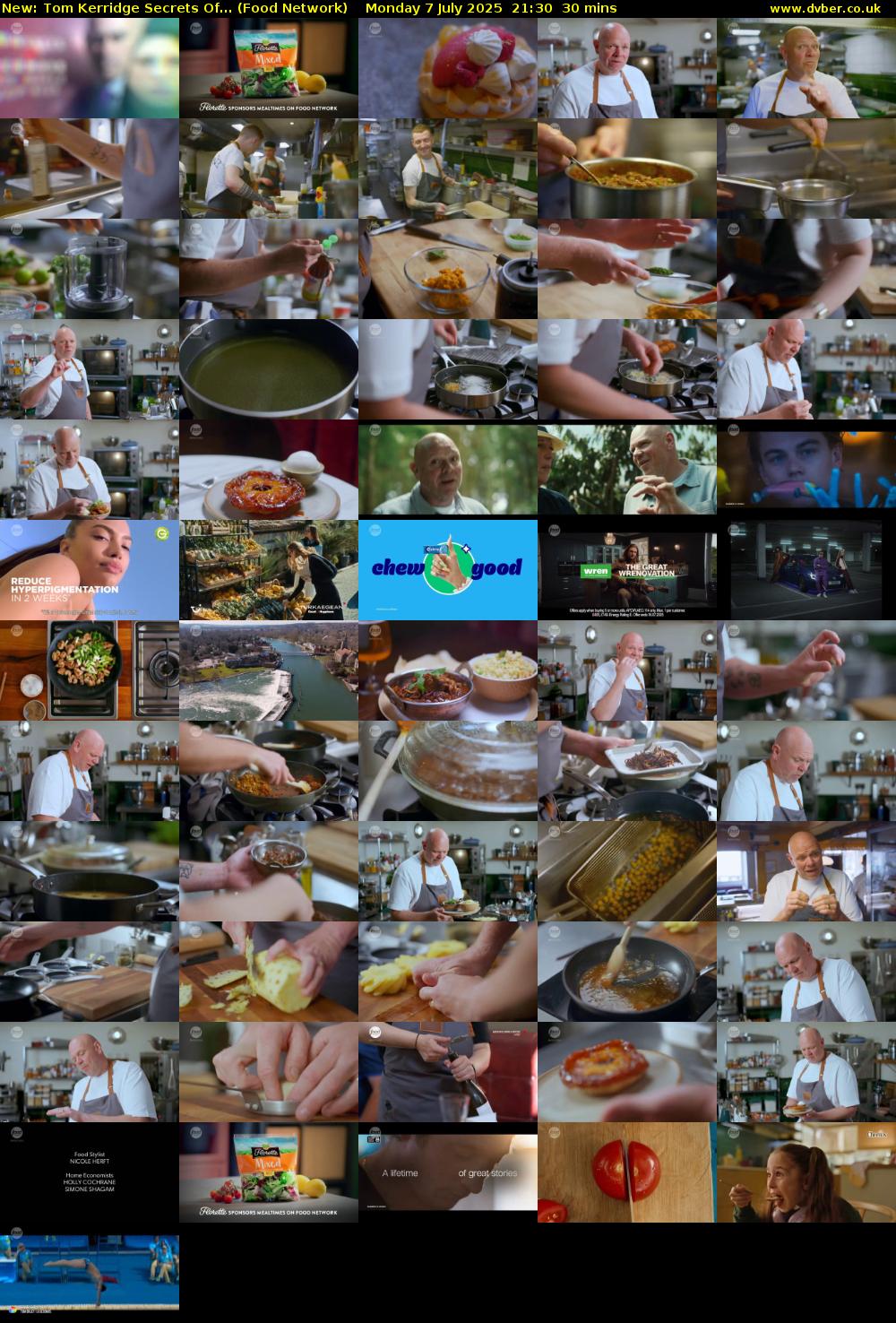 Tom Kerridge Secrets Of... (Food Network) Monday 7 July 2025 21:30 - 22:00