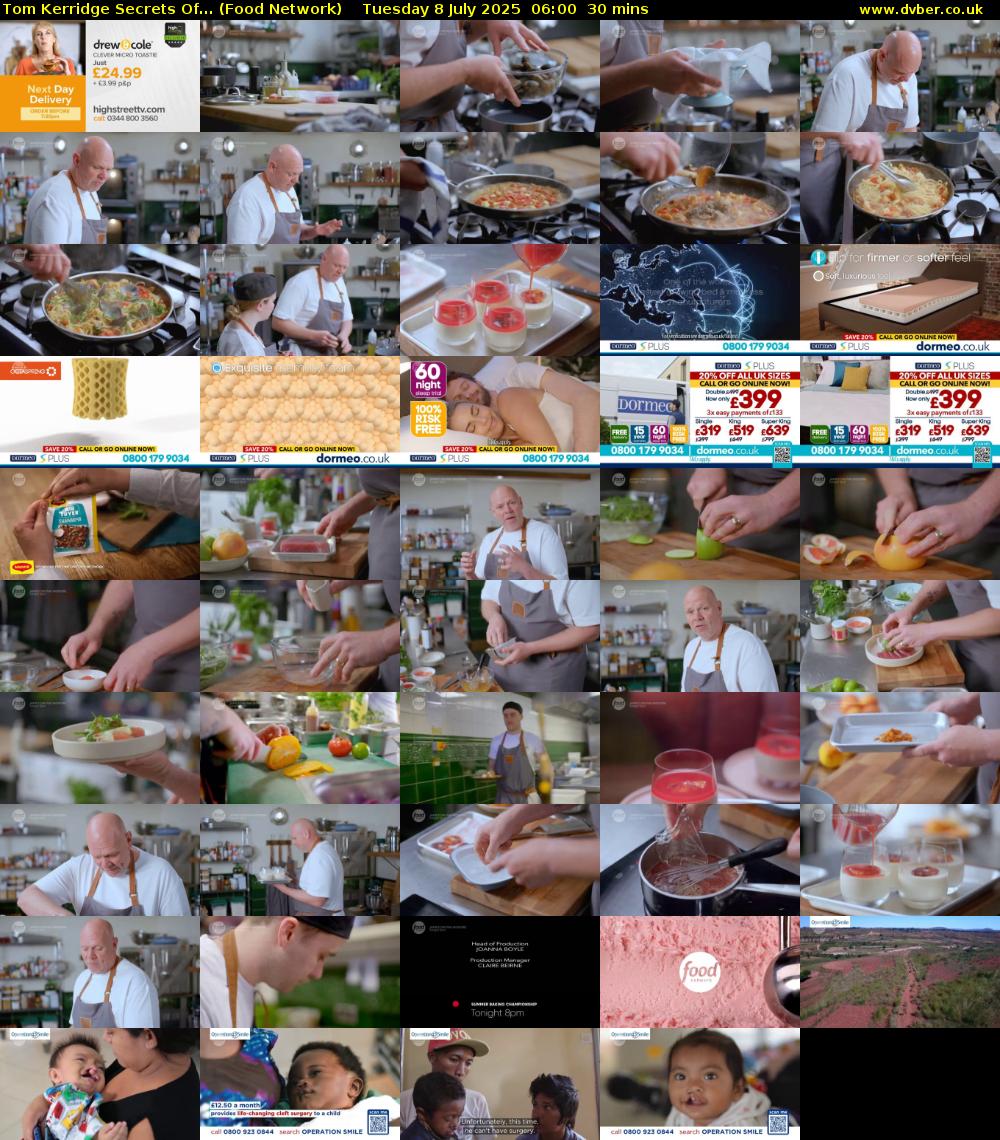 Tom Kerridge Secrets Of... (Food Network) Tuesday 8 July 2025 06:00 - 06:30