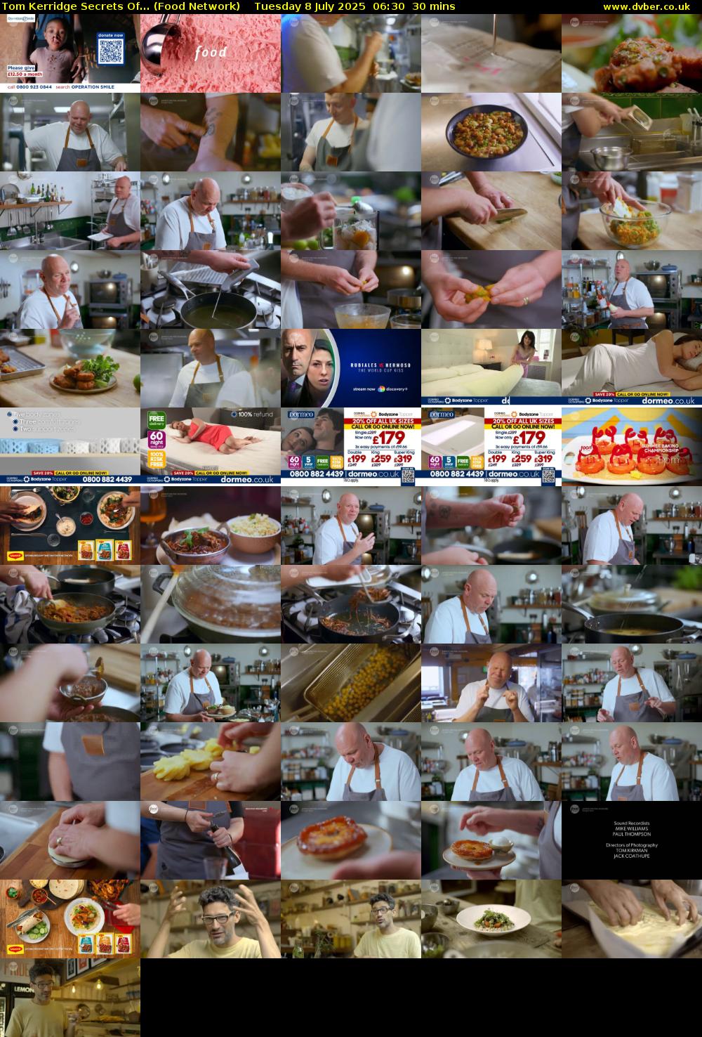 Tom Kerridge Secrets Of... (Food Network) Tuesday 8 July 2025 06:30 - 07:00