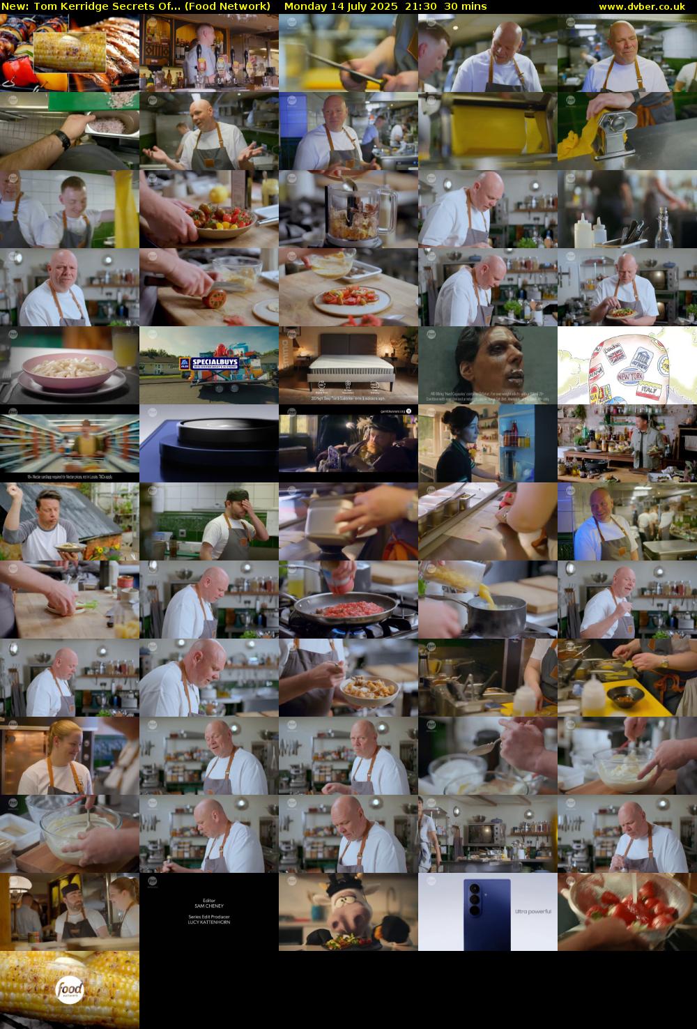 Tom Kerridge Secrets Of... (Food Network) Monday 14 July 2025 21:30 - 22:00