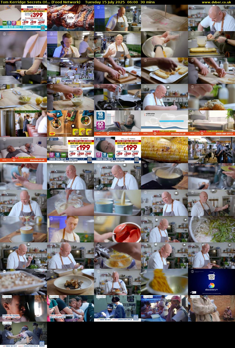 Tom Kerridge Secrets Of... (Food Network) Tuesday 15 July 2025 06:00 - 06:30