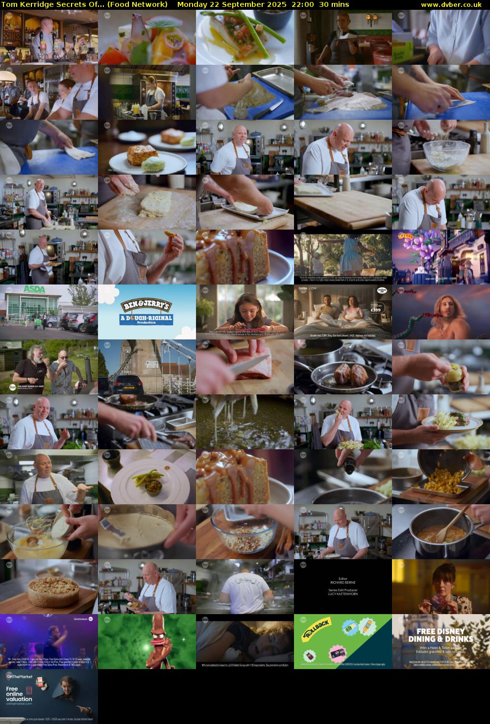 Tom Kerridge Secrets Of... (Food Network) Monday 22 September 2025 22:00 - 22:30