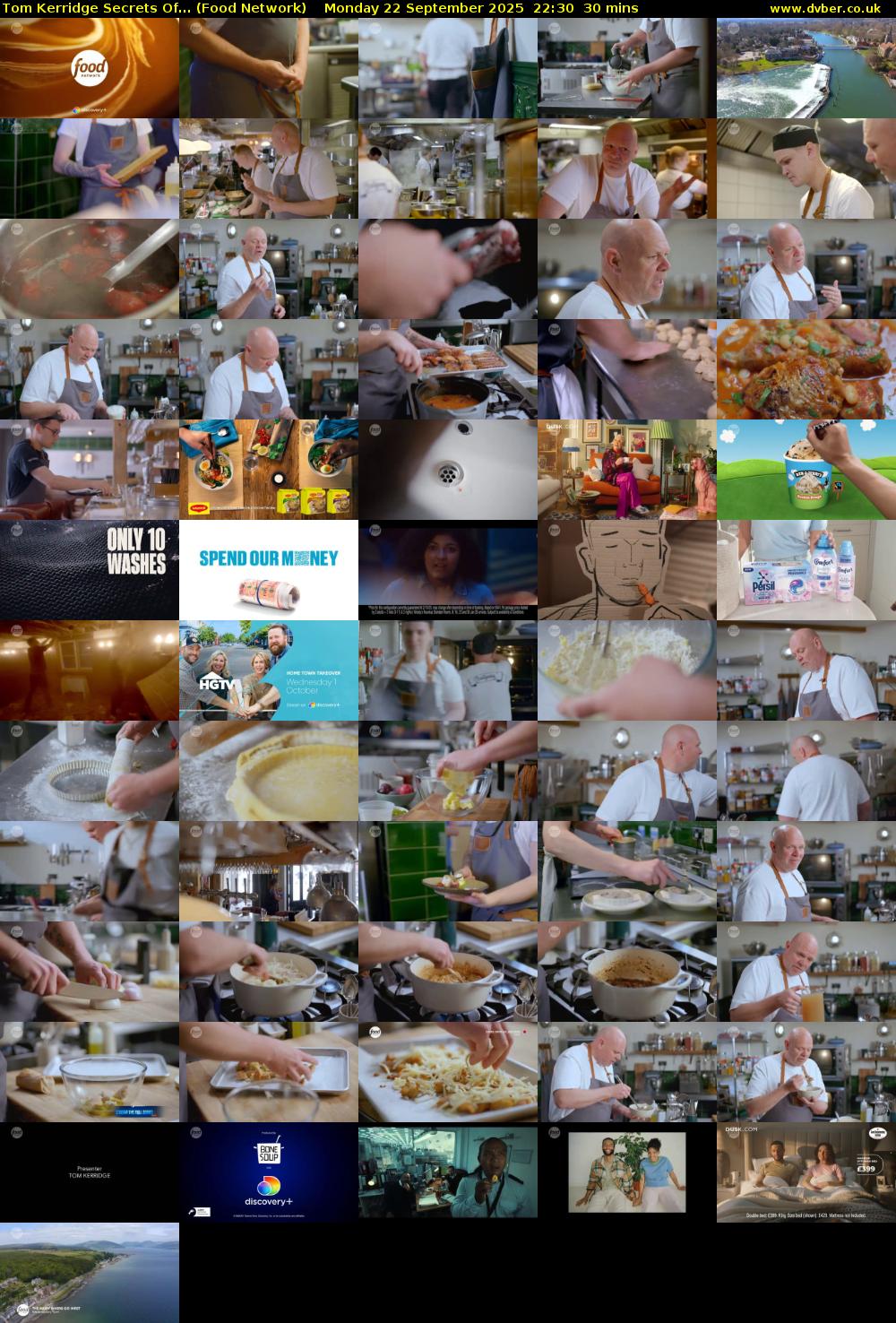 Tom Kerridge Secrets Of... (Food Network) Monday 22 September 2025 22:30 - 23:00