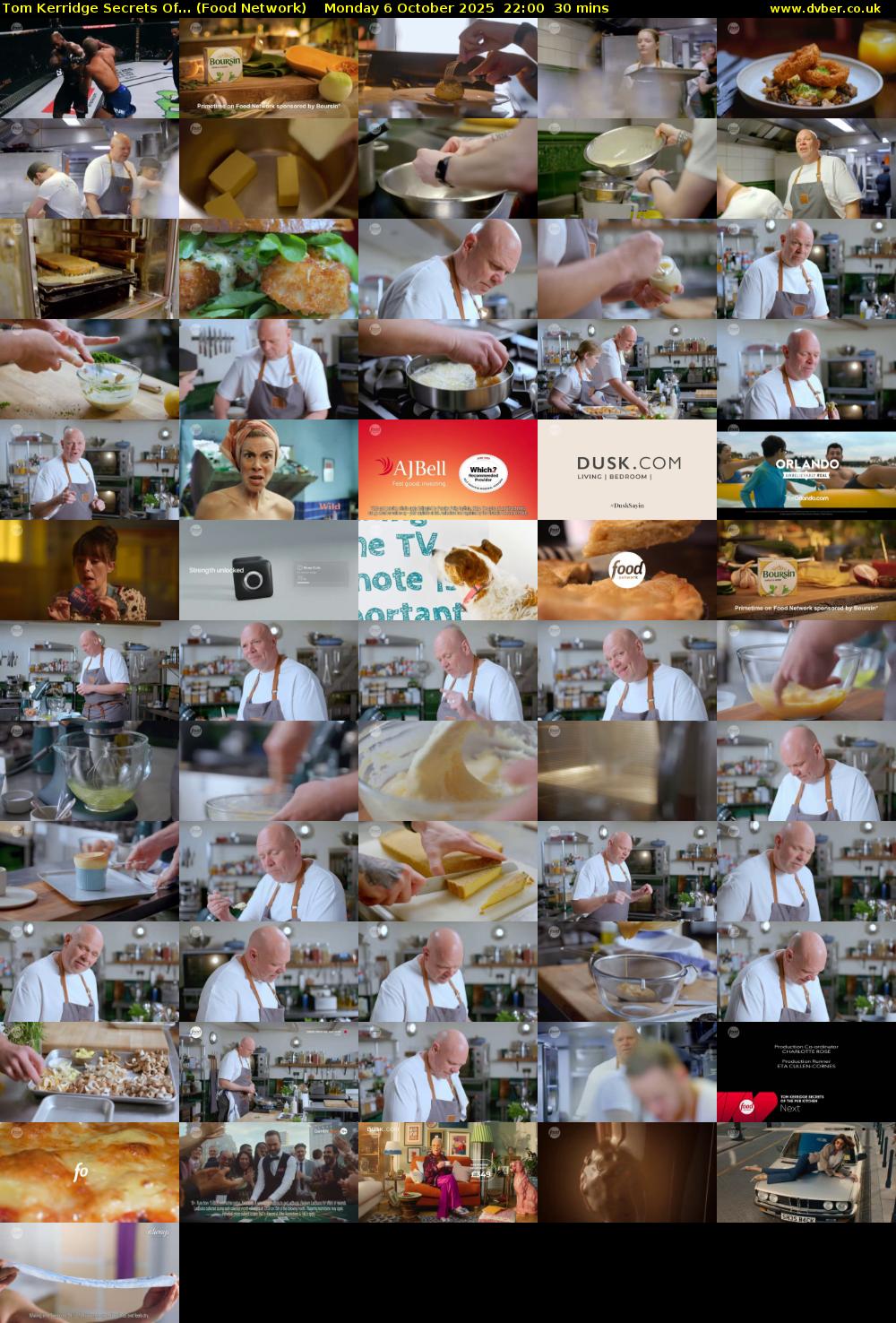 Tom Kerridge Secrets Of... (Food Network) Monday 6 October 2025 22:00 - 22:30