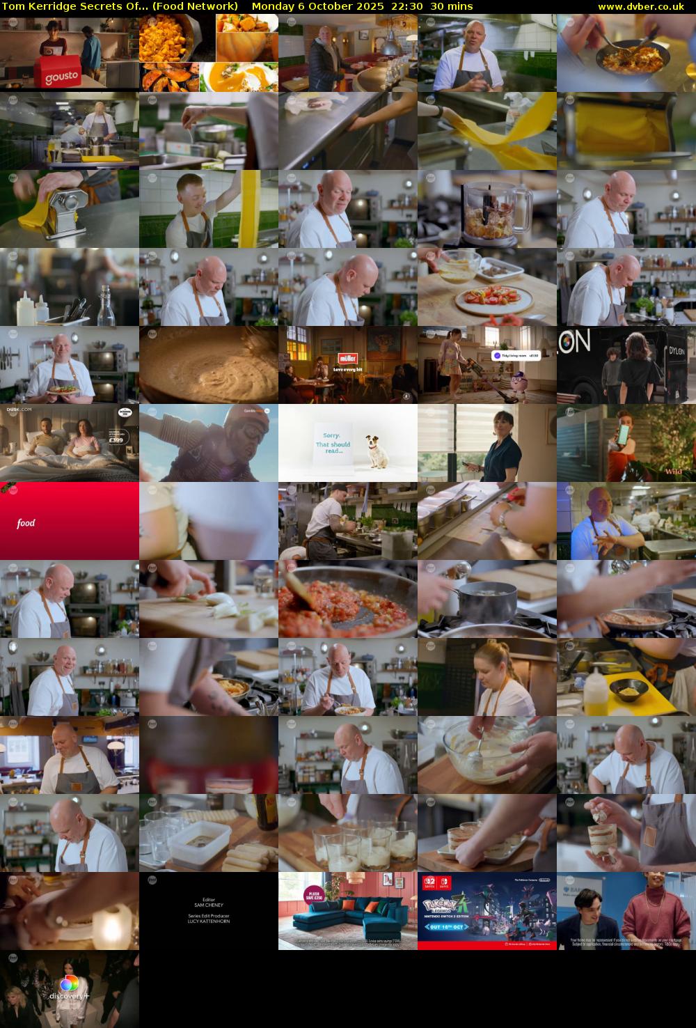 Tom Kerridge Secrets Of... (Food Network) Monday 6 October 2025 22:30 - 23:00