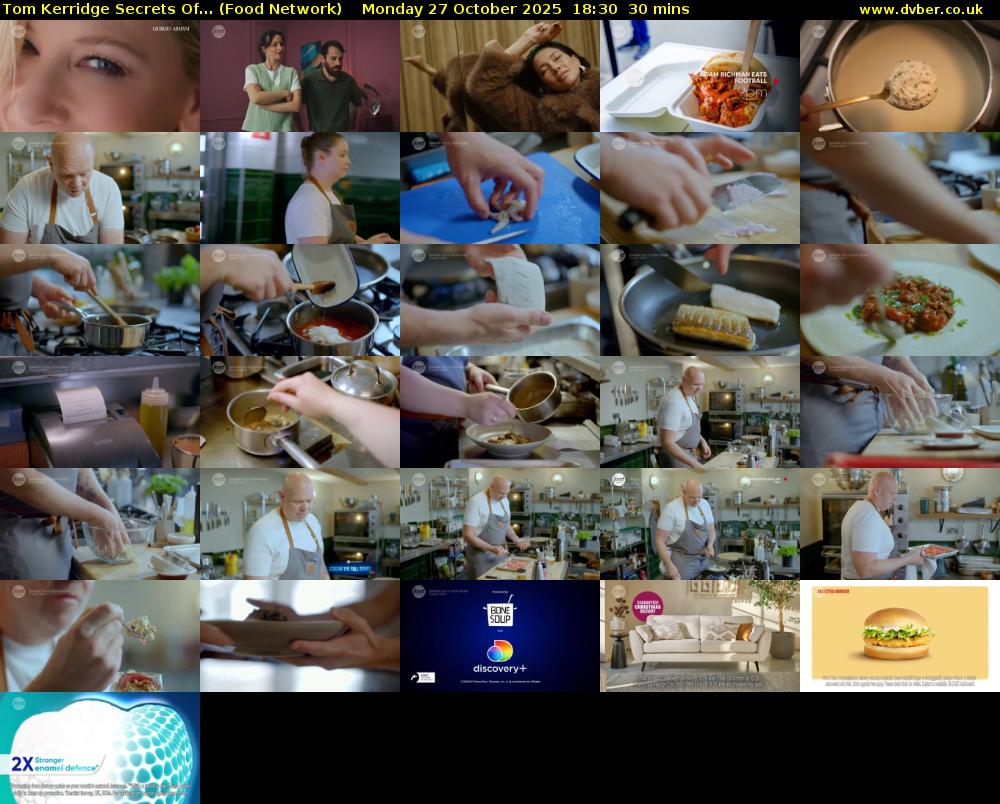 Tom Kerridge Secrets Of... (Food Network) Monday 27 October 2025 18:30 - 19:00