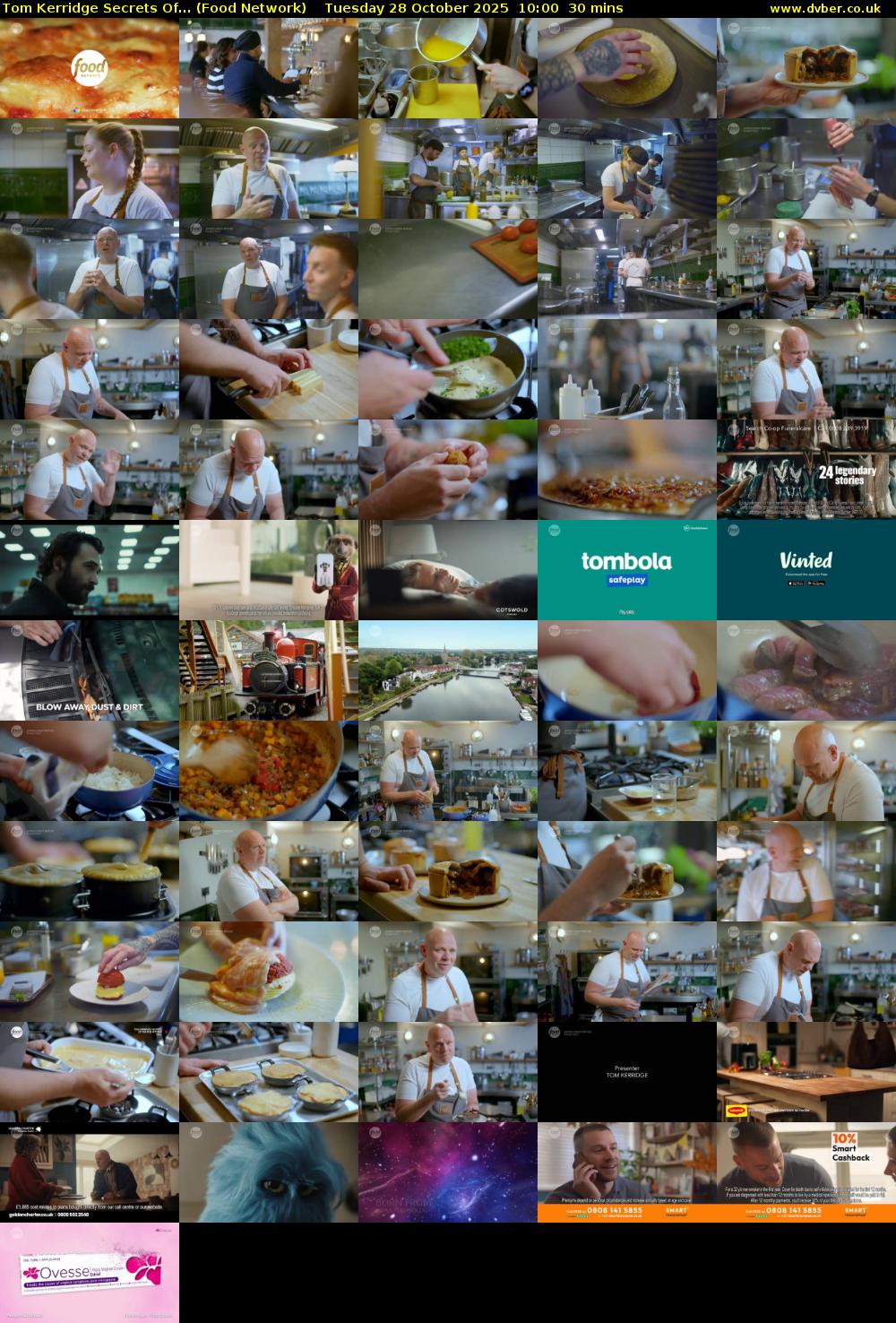 Tom Kerridge Secrets Of... (Food Network) Tuesday 28 October 2025 10:00 - 10:30