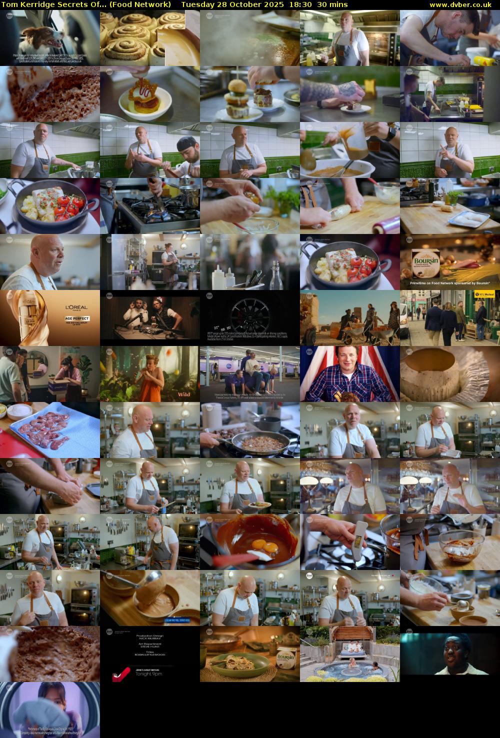 Tom Kerridge Secrets Of... (Food Network) Tuesday 28 October 2025 18:30 - 19:00
