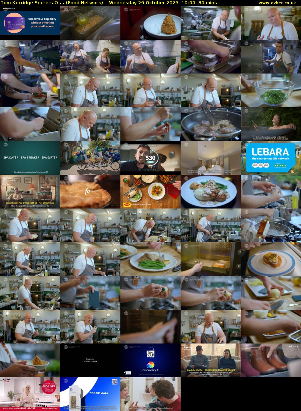 Tom Kerridge Secrets Of... (Food Network) Wednesday 29 October 2025 10:00 - 10:30