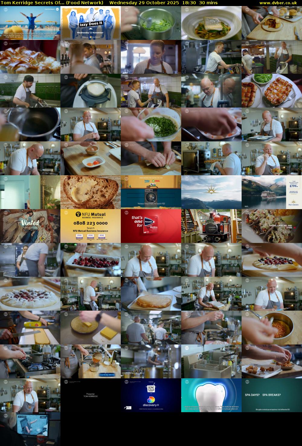 Tom Kerridge Secrets Of... (Food Network) Wednesday 29 October 2025 18:30 - 19:00