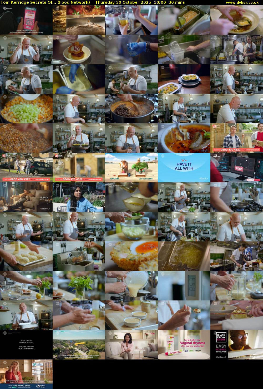 Tom Kerridge Secrets Of... (Food Network) Thursday 30 October 2025 10:00 - 10:30
