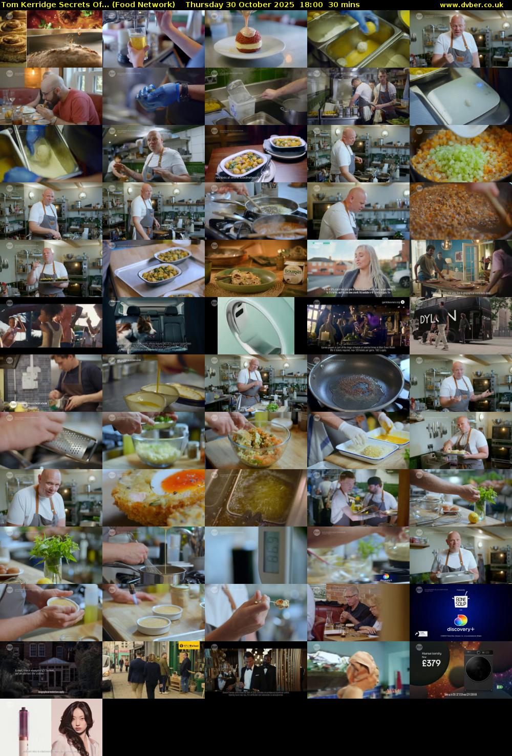 Tom Kerridge Secrets Of... (Food Network) Thursday 30 October 2025 18:00 - 18:30