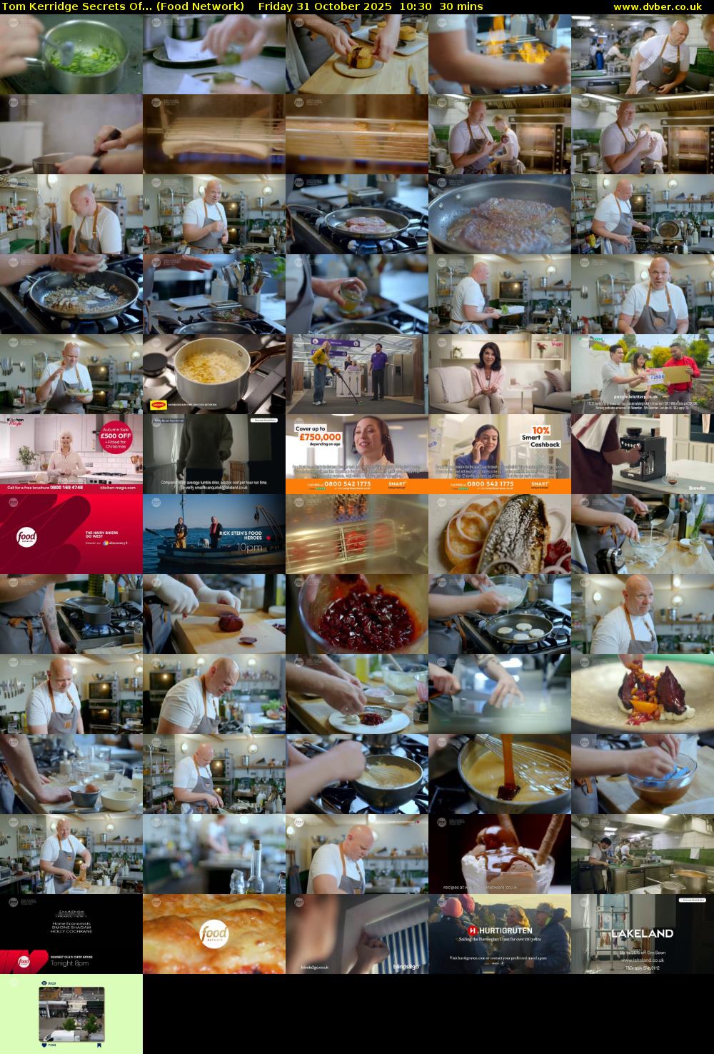 Tom Kerridge Secrets Of... (Food Network) Friday 31 October 2025 10:30 - 11:00