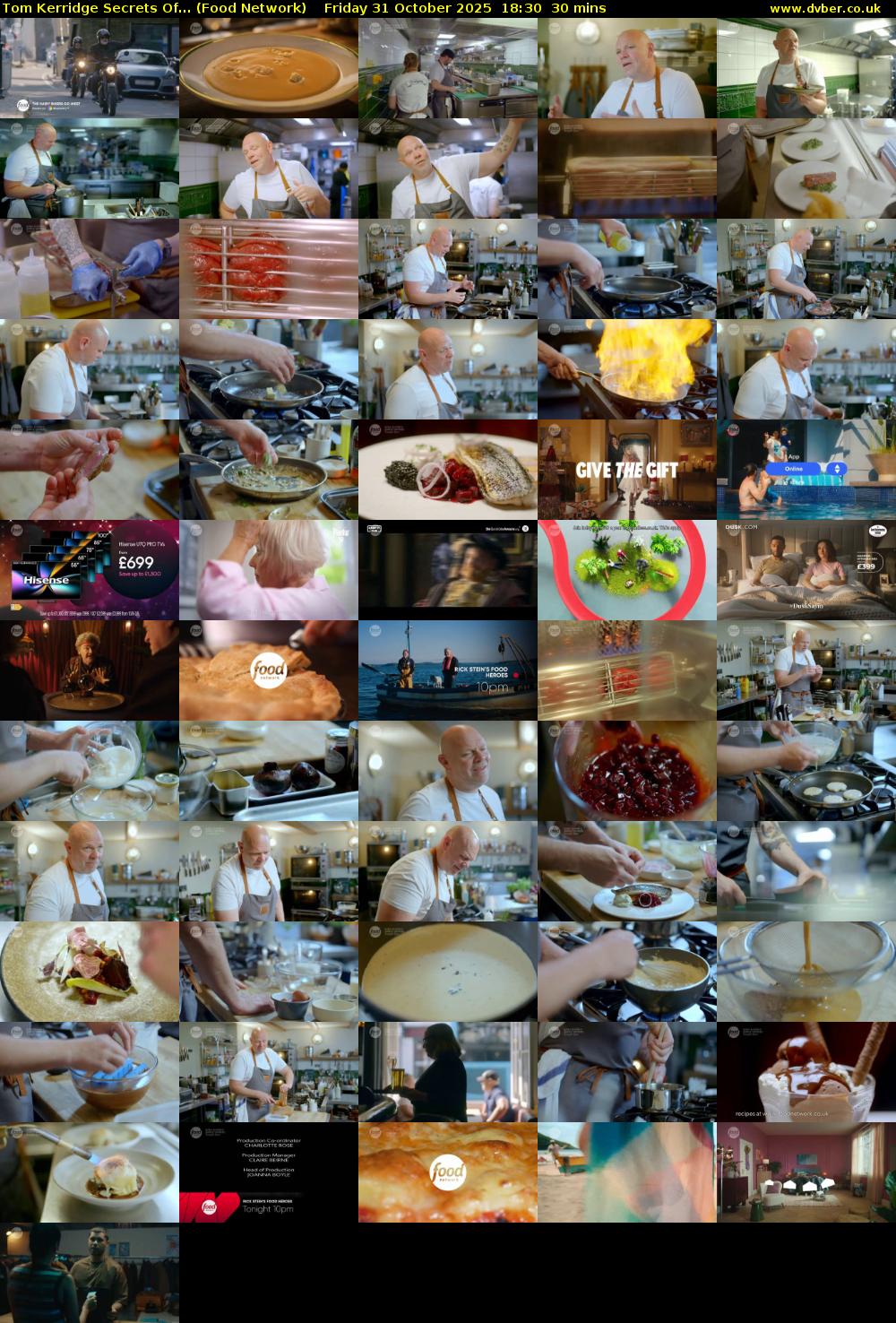 Tom Kerridge Secrets Of... (Food Network) Friday 31 October 2025 18:30 - 19:00
