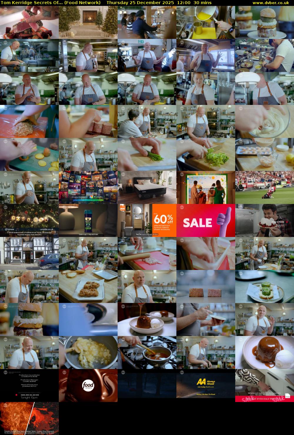 Tom Kerridge Secrets Of... (Food Network) Thursday 25 December 2025 12:00 - 12:30