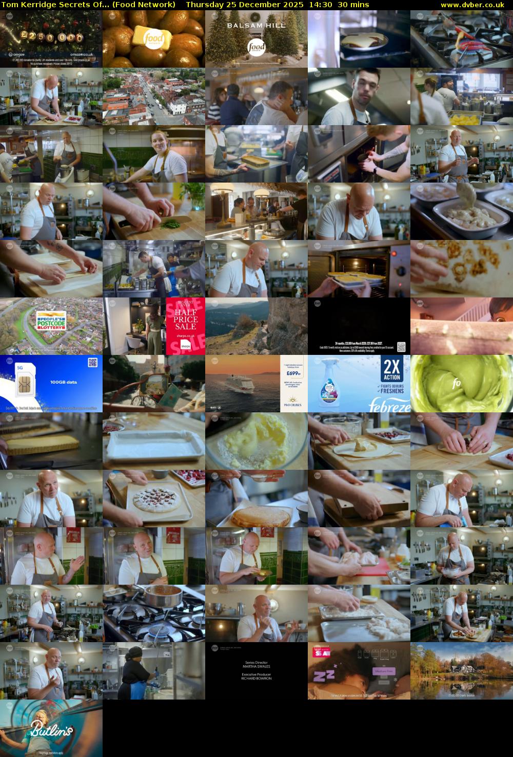 Tom Kerridge Secrets Of... (Food Network) Thursday 25 December 2025 14:30 - 15:00