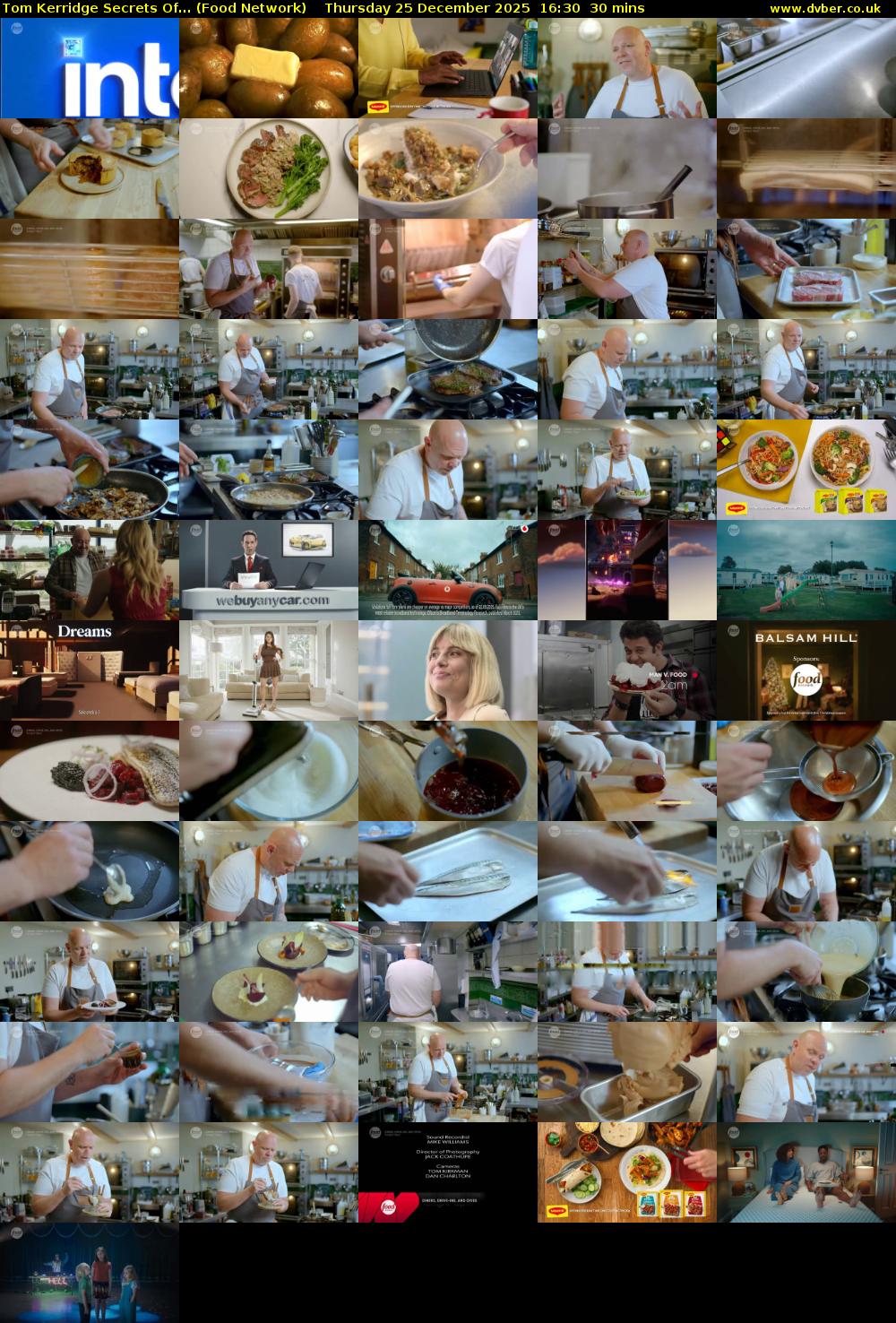 Tom Kerridge Secrets Of... (Food Network) Thursday 25 December 2025 16:30 - 17:00