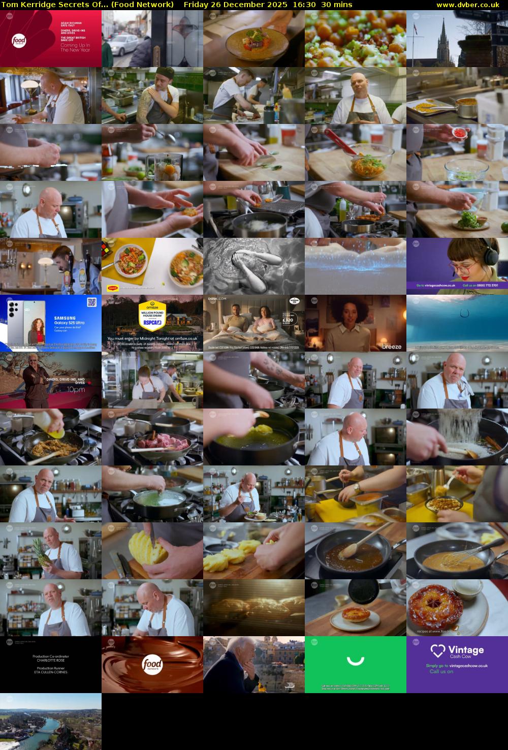 Tom Kerridge Secrets Of... (Food Network) Friday 26 December 2025 16:30 - 17:00