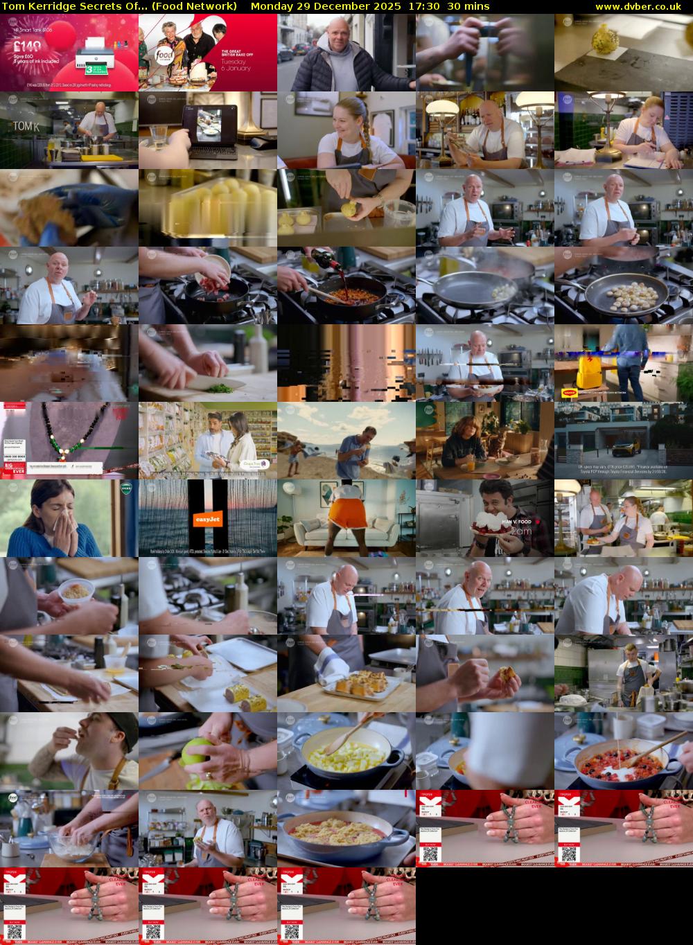 Tom Kerridge Secrets Of... (Food Network) Monday 29 December 2025 17:30 - 18:00