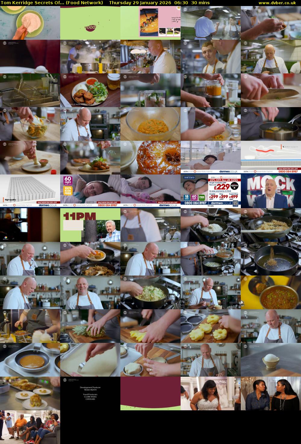 Tom Kerridge Secrets Of... (Food Network) Thursday 29 January 2026 06:30 - 07:00