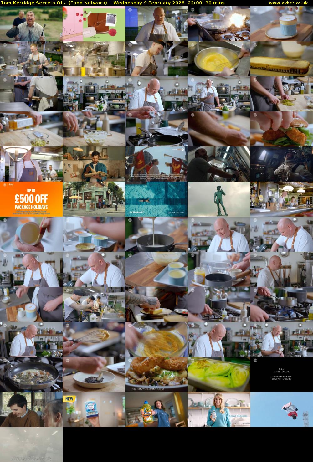 Tom Kerridge Secrets Of... (Food Network) Wednesday 4 February 2026 22:00 - 22:30