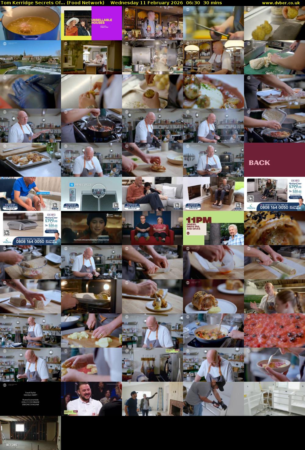 Tom Kerridge Secrets Of... (Food Network) Wednesday 11 February 2026 06:30 - 07:00