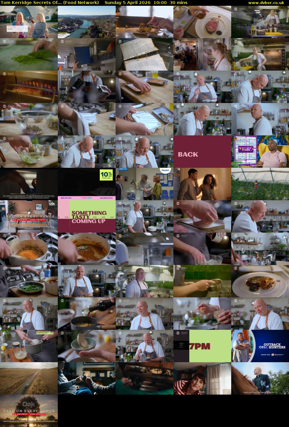 Tom Kerridge Secrets Of... (Food Network) Sunday 5 April 2026 10:00 - 10:30