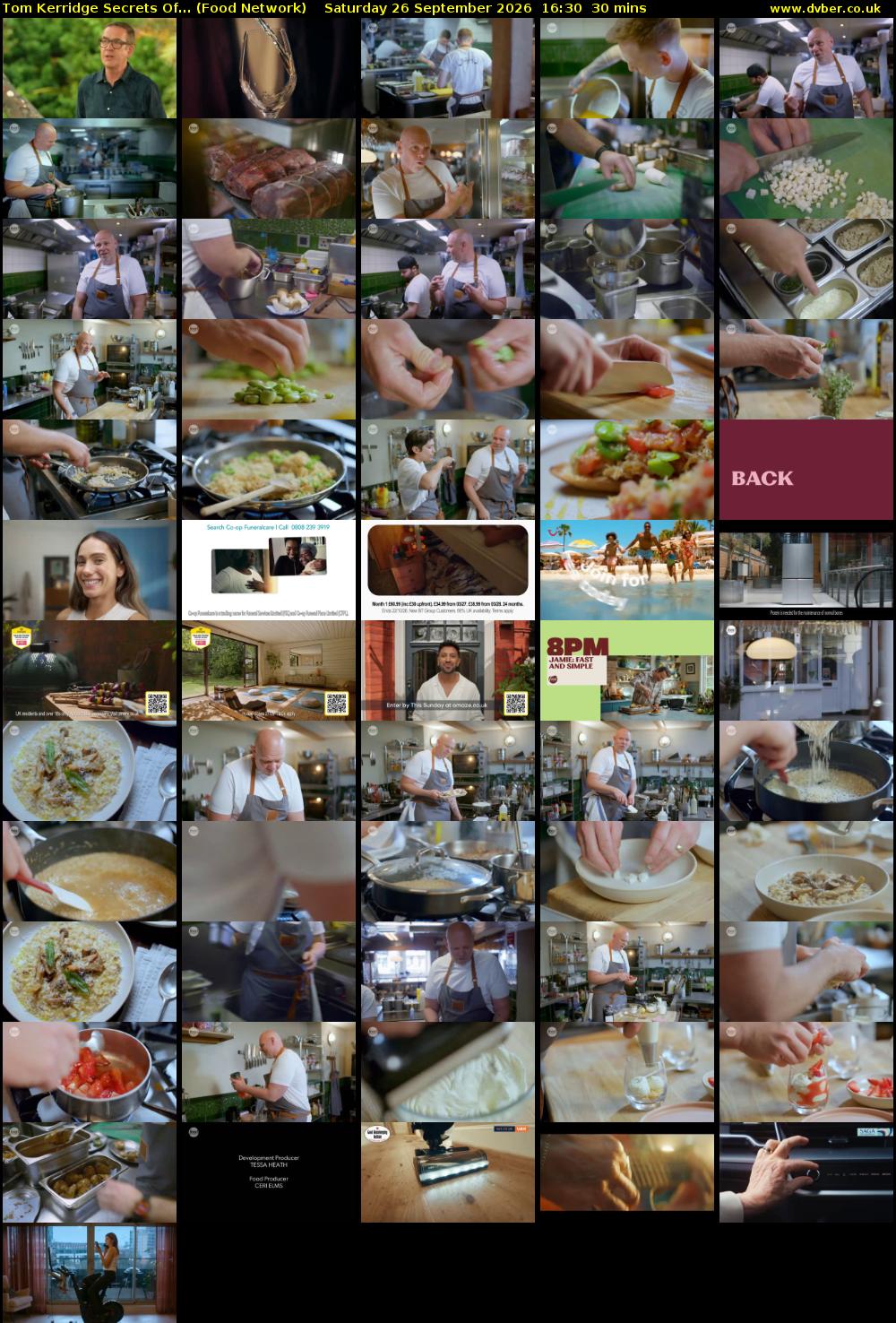Tom Kerridge Secrets Of... (Food Network) Saturday 26 September 2026 16:30 - 17:00