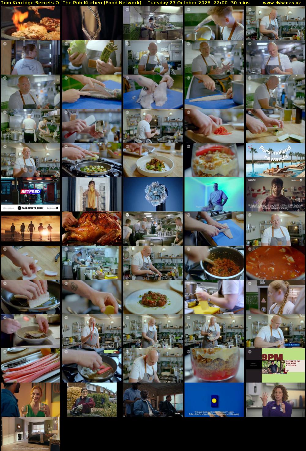 Tom Kerridge Secrets Of The Pub Kitchen (Food Network) Tuesday 27 October 2026 22:00 - 22:30