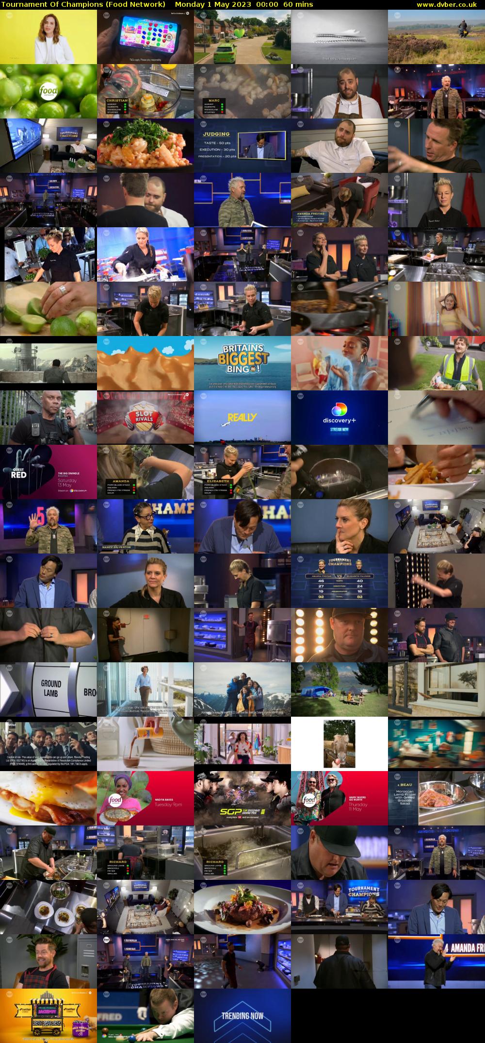 Tournament Of Champions (Food Network) Monday 1 May 2023 00:00 - 01:00