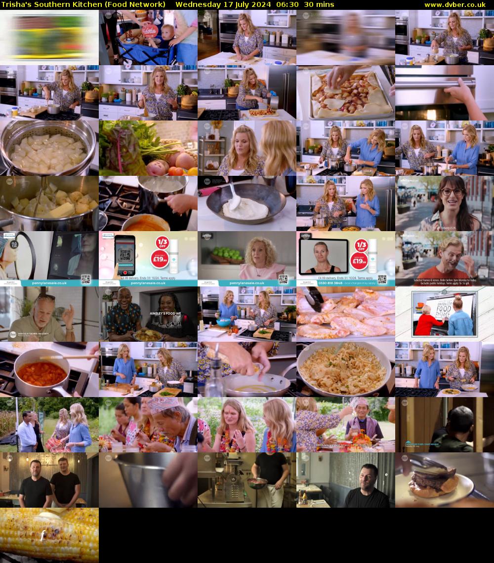 Trisha's Southern Kitchen (Food Network) Wednesday 17 July 2024 06:30 - 07:00
