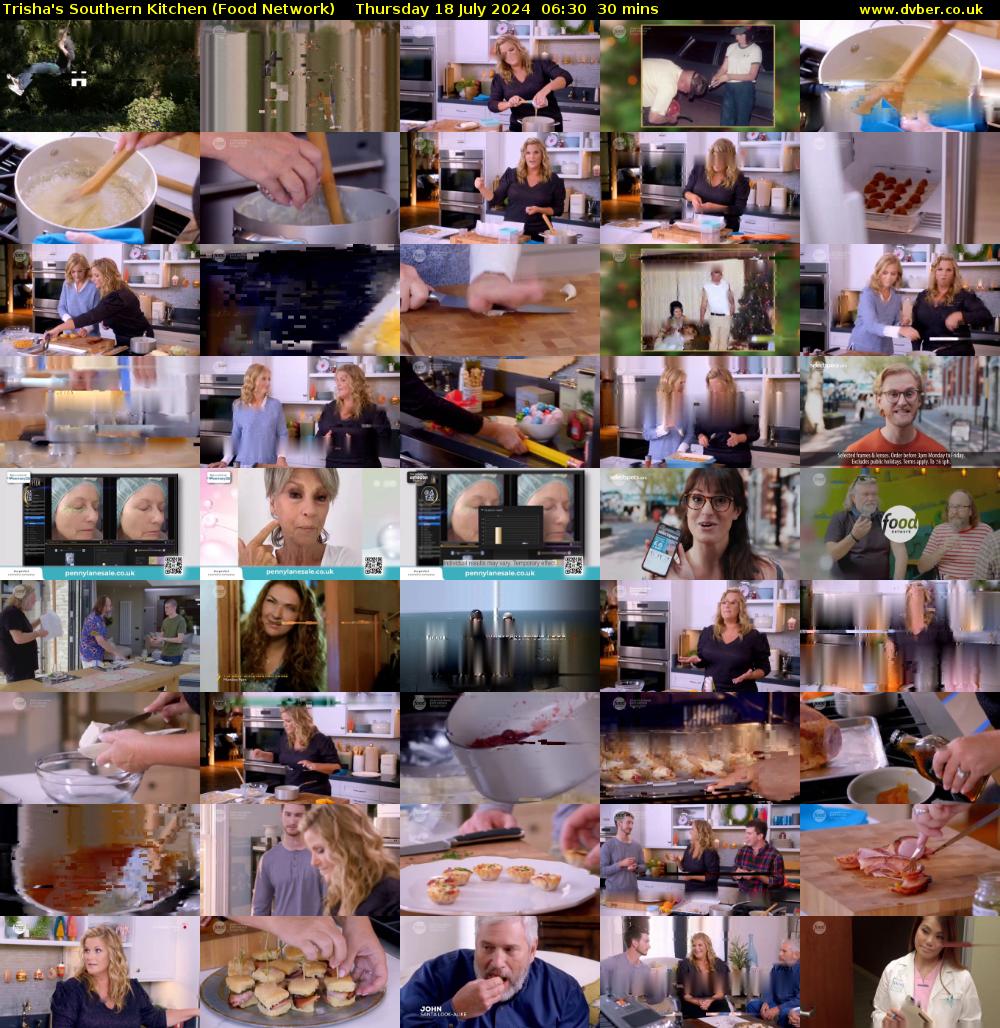 Trisha's Southern Kitchen (Food Network) Thursday 18 July 2024 06:30 - 07:00
