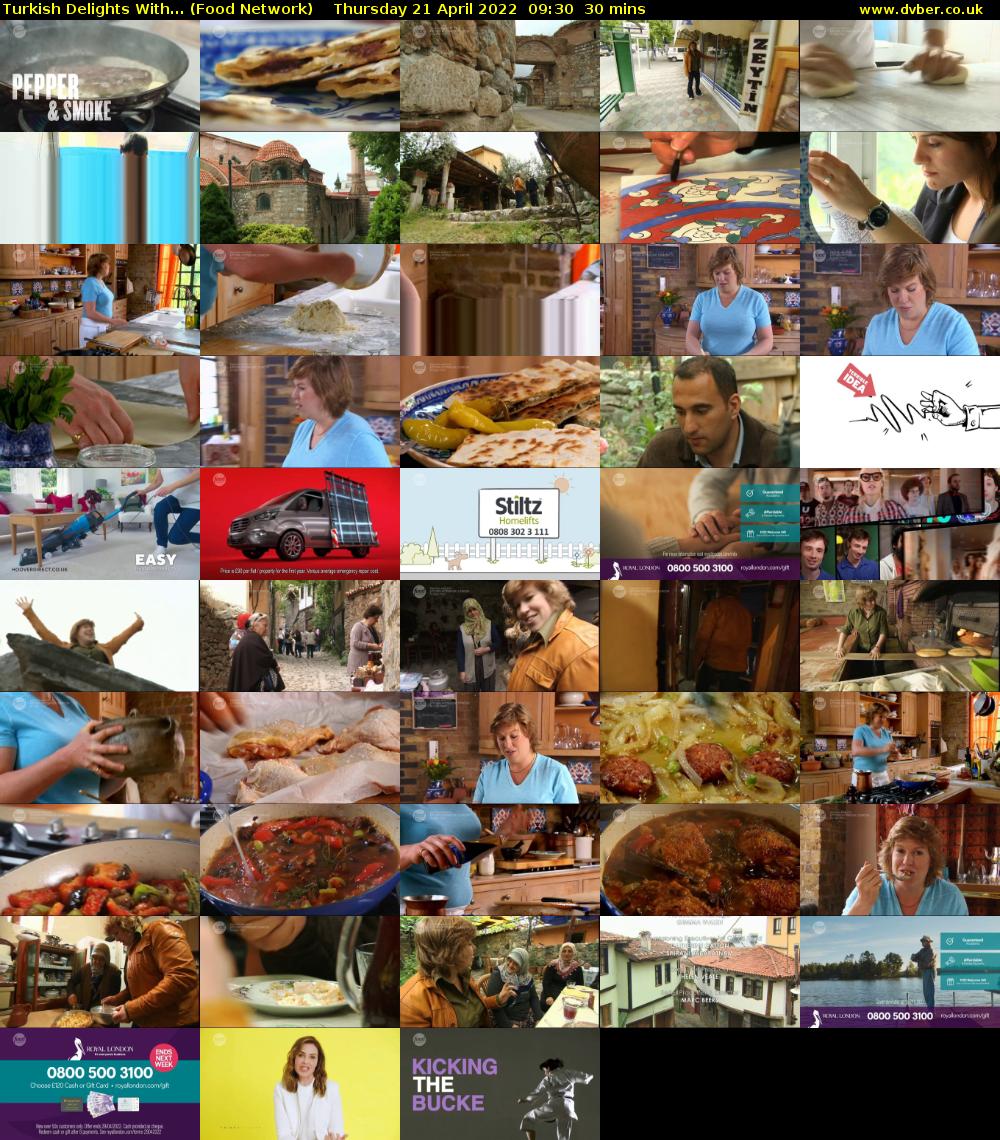 Turkish Delights With... (Food Network) Thursday 21 April 2022 09:30 - 10:00