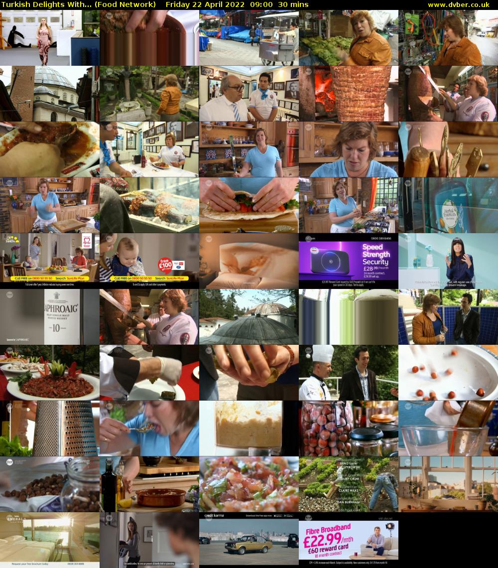 Turkish Delights With... (Food Network) Friday 22 April 2022 09:00 - 09:30