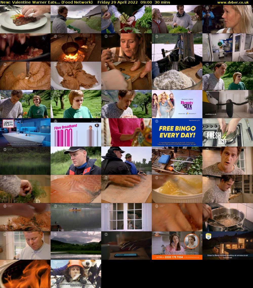 Valentine Warner Eats... (Food Network) Friday 29 April 2022 09:00 - 09:30