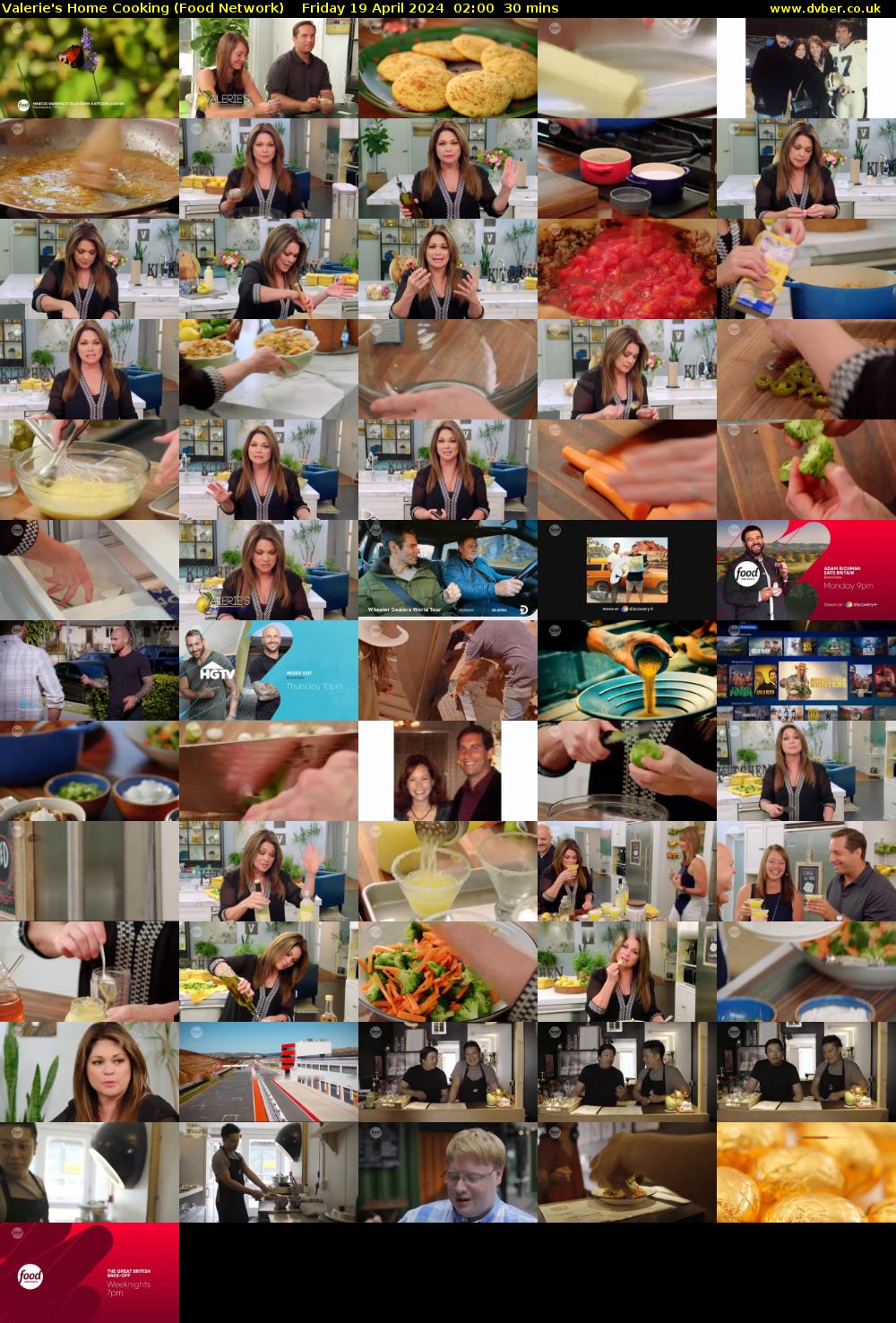 Valerie's Home Cooking (Food Network) Friday 19 April 2024 02:00 - 02:30