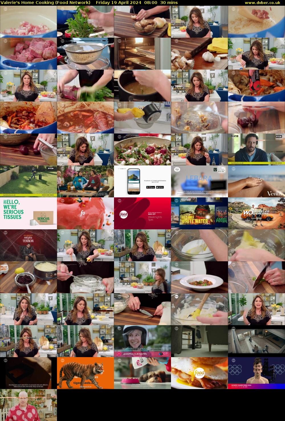 Valerie's Home Cooking (Food Network) Friday 19 April 2024 08:00 - 08:30