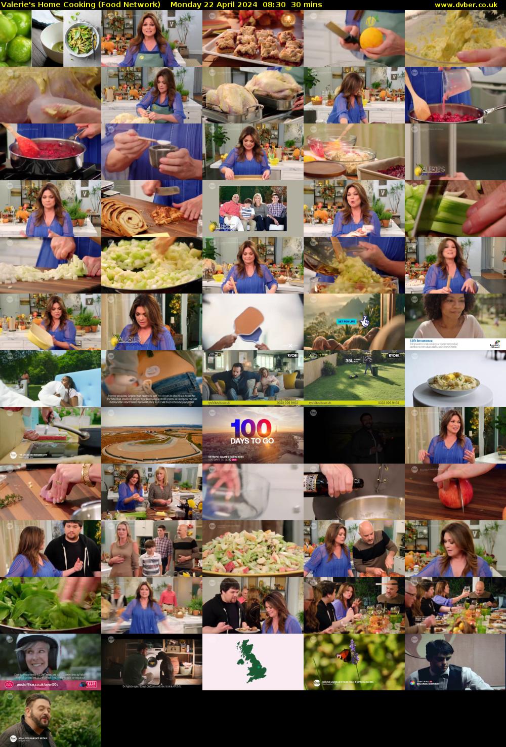Valerie's Home Cooking (Food Network) Monday 22 April 2024 08:30 - 09:00