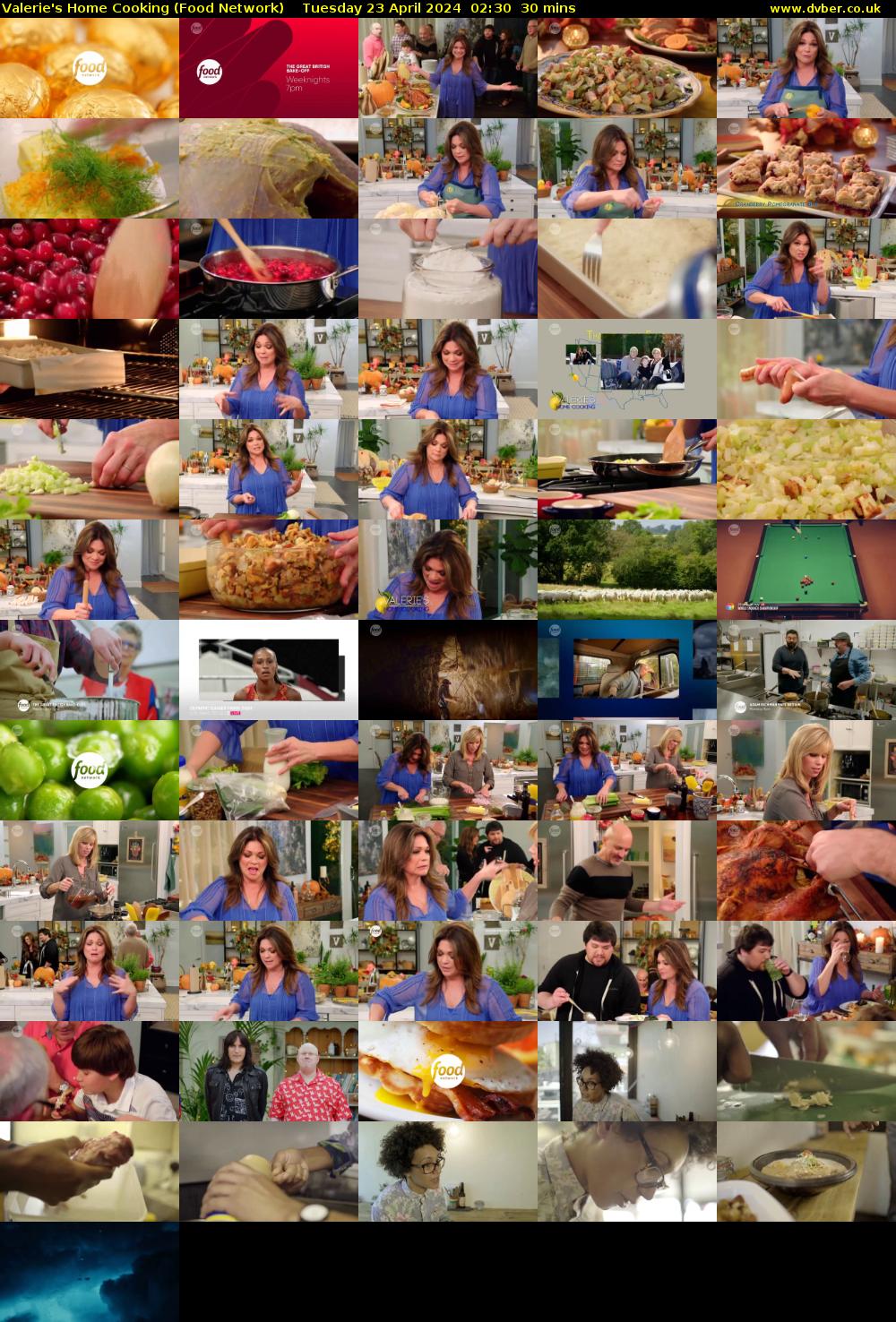 Valerie's Home Cooking (Food Network) Tuesday 23 April 2024 02:30 - 03:00