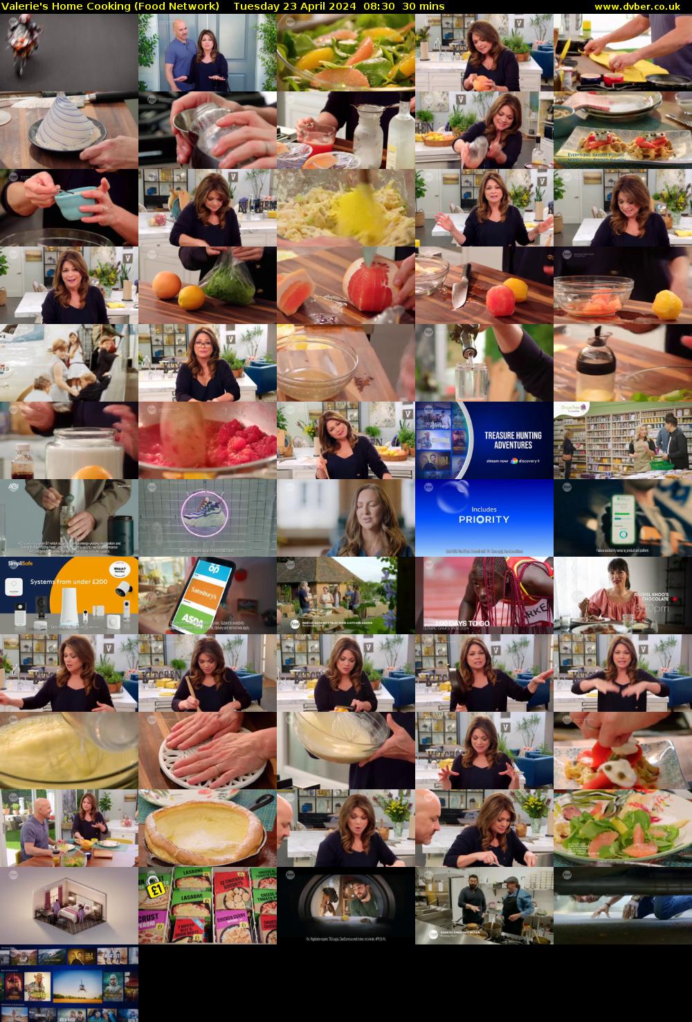 Valerie's Home Cooking (Food Network) Tuesday 23 April 2024 08:30 - 09:00