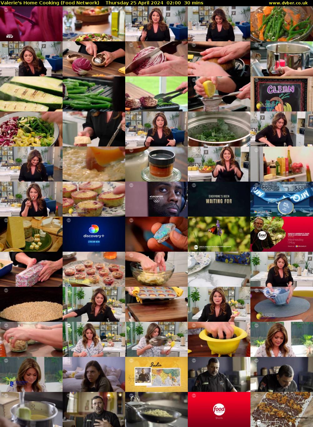 Valerie's Home Cooking (Food Network) Thursday 25 April 2024 02:00 - 02:30